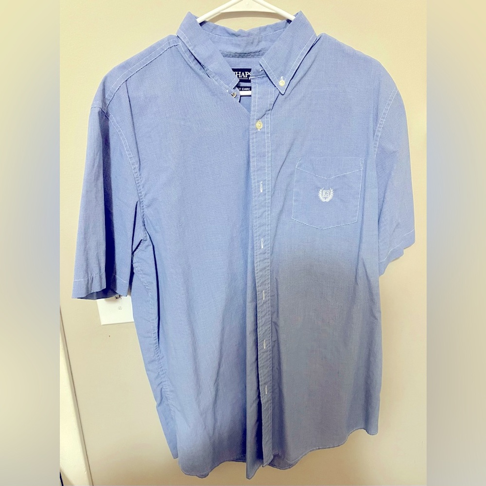 Chaps button up short sleeve shirt.